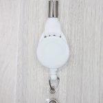 White Thick Retractable Breakaway Lanyard Base 3