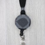 Black Thin Retractable Breakaway Lanyard Base 2