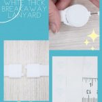 White Thick Retractable Breakaway Lanyard Base 1