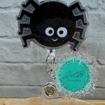 Spider Halloween-Themed Interchangeable Badge Reel Topper 1